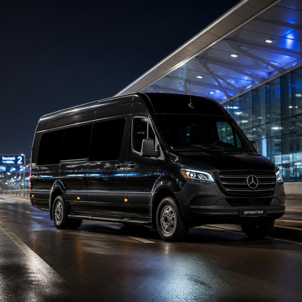 2025 Mercedes-Benz Sprinter, Black Rose VIP luxury fleet